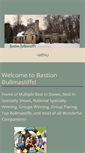 Mobile Screenshot of bastionbullmastiffs.com