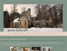 Tablet Screenshot of bastionbullmastiffs.com